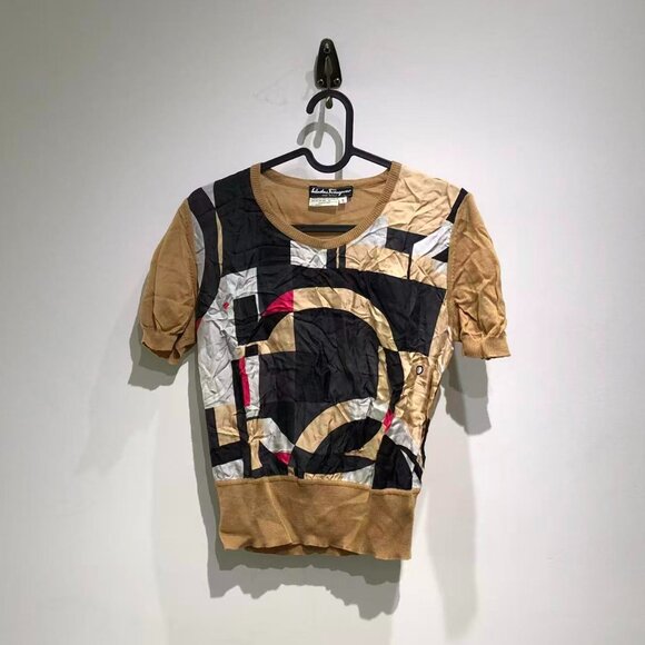 Salvatore Ferragamo Accessories - Salvatore Ferragamo Silk Tee